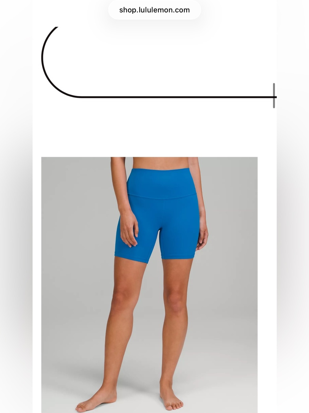 Lululemon 6" HR align shorts poolside 10